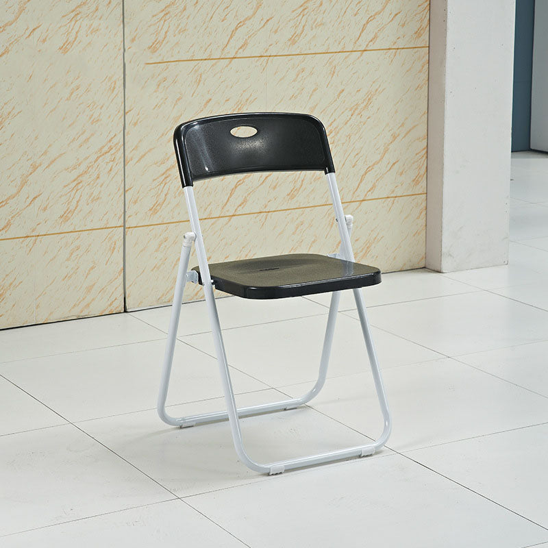 Sedia task in acciaio moderno in plastica sedia da ufficio imbottita senza braccio