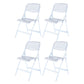 Plastic Modern Office Chair Armless Upholstered Conference Chair