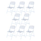 Plastic Modern Office Chair Armless Upholstered Conference Chair