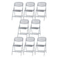 Plastic Modern Office Chair Armless Upholstered Conference Chair