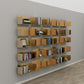 Metal Wall-mount Bookshelf Modern Closed Storage Bookcase with 1 Shelf , 8" D X 8" H Clearhalo 'Bookcases' 'furn' 'furn_bookcases' 'Furniture' 'Office Furniture' 5658791