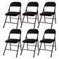 Modern Leather Management Desk Chair Armless Upholstered Office Chair Black 6 Piece Set Clearhalo 'furn' 'furn_office_chair' 'Furniture' 'Office Chairs' 'Office Furniture' 'office_chair' 5658836