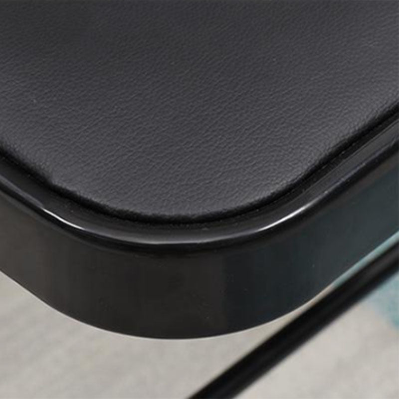 Modern Leather Management Desk Chair Armless Upholstered Office Chair Clearhalo 'furn' 'furn_office_chair' 'Furniture' 'Office Chairs' 'Office Furniture' 'office_chair' 5658847