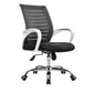 Steel Fixed Arms Office Chair Modern Height-adjustable Office Chair