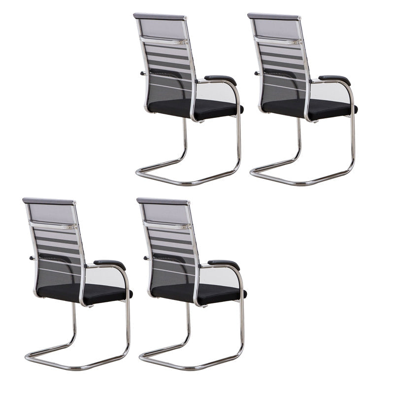 Hedendaagse PU -computerstoel Black Back Office Star Desk -stoel