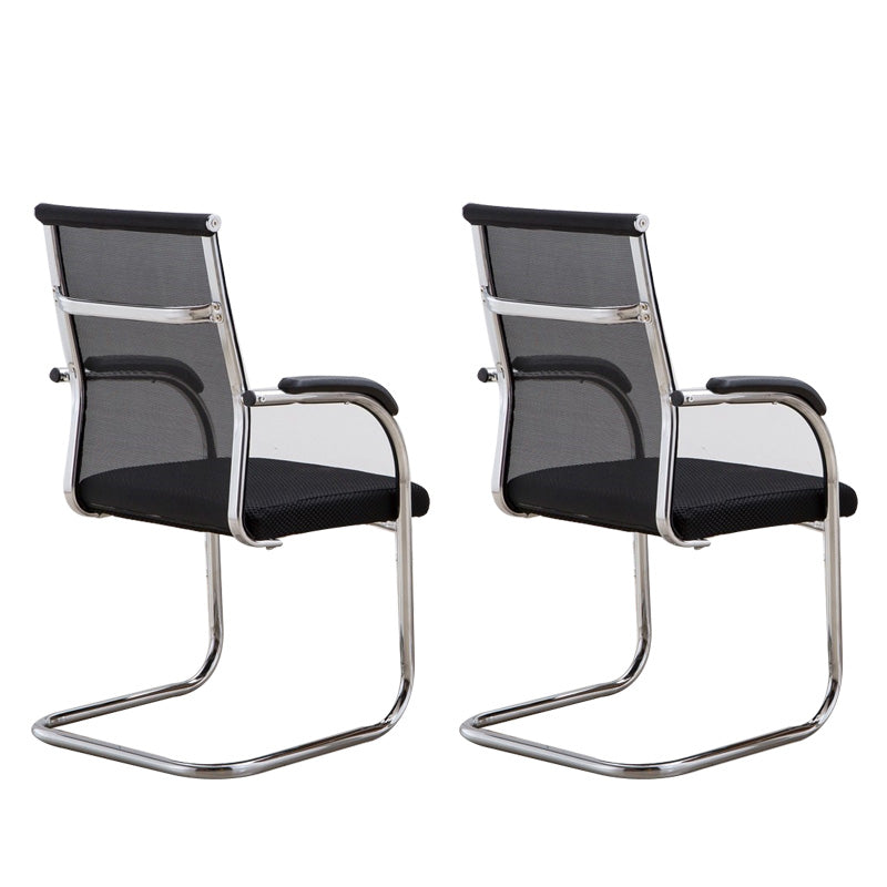 Hedendaagse PU -computerstoel Black Back Office Star Desk -stoel