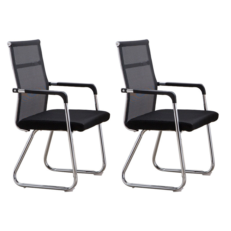 Hedendaagse PU -computerstoel Black Back Office Star Desk -stoel