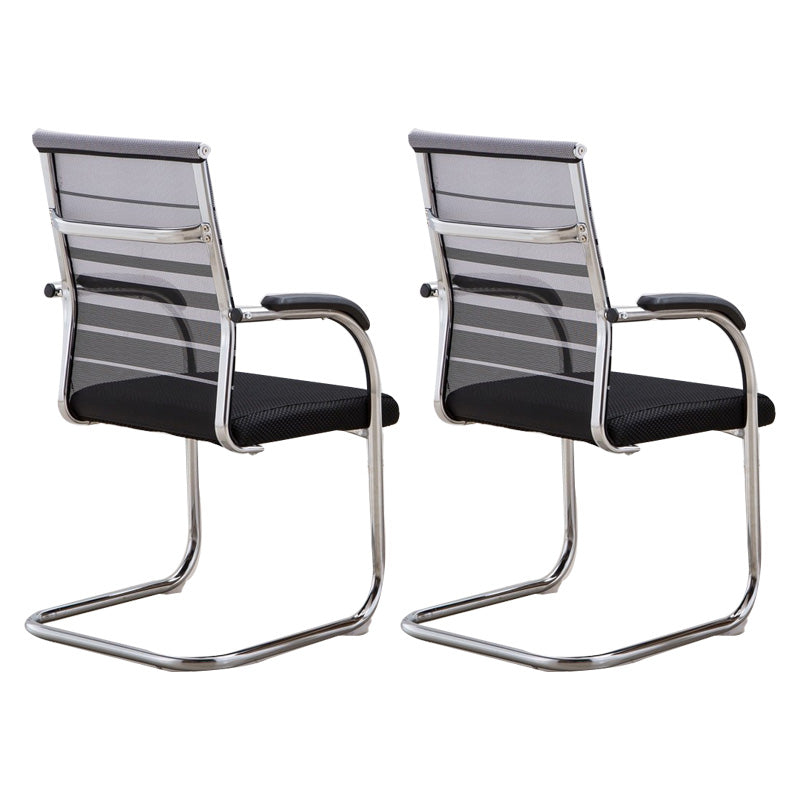 Hedendaagse PU -computerstoel Black Back Office Star Desk -stoel