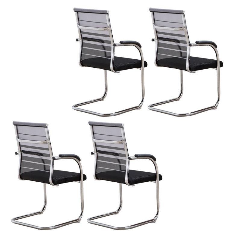 Hedendaagse PU -computerstoel Black Back Office Star Desk -stoel