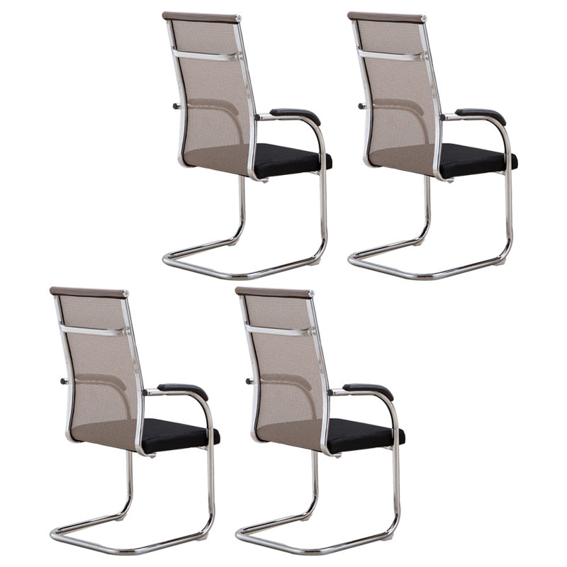 Hedendaagse PU -computerstoel Black Back Office Star Desk -stoel