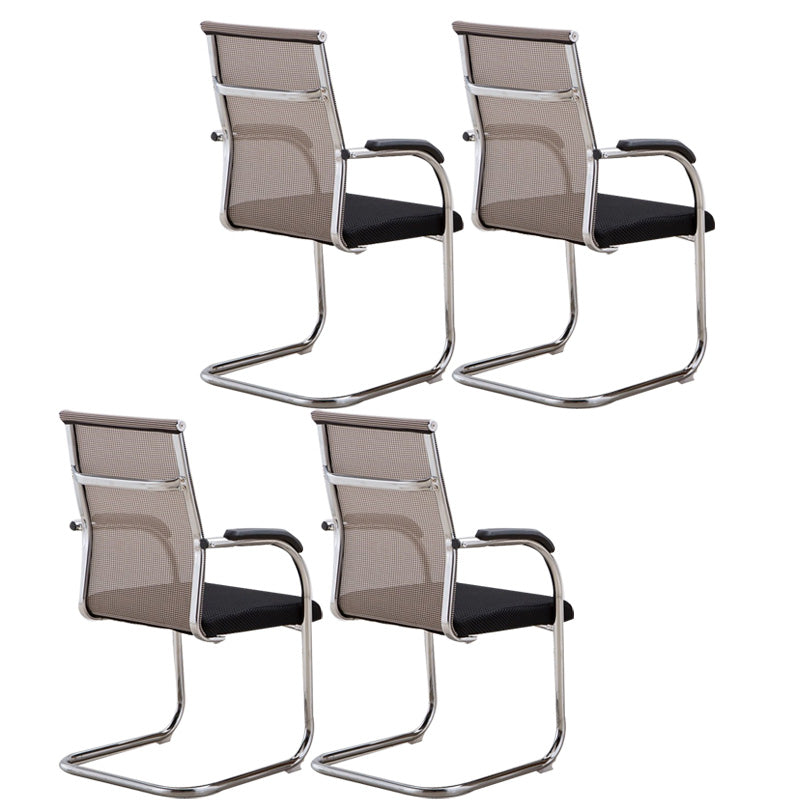 Hedendaagse PU -computerstoel Black Back Office Star Desk -stoel