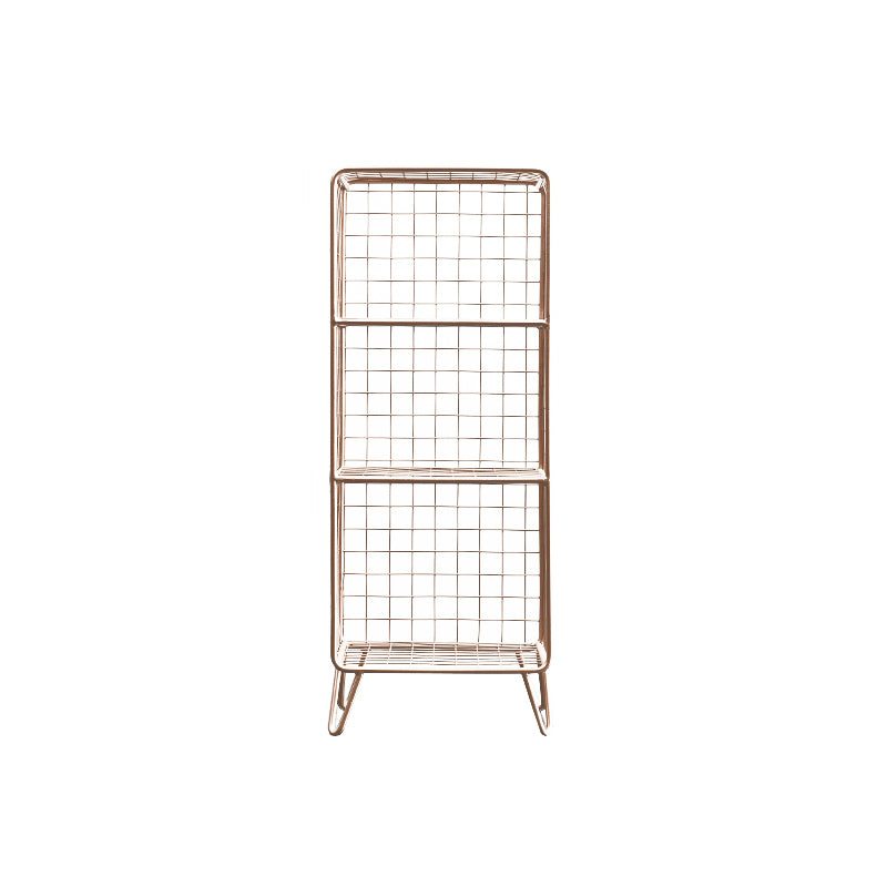 Table de nuit en métal moderne étagère de rangement ouverte comprenant une table de nuit en fer avec des jambes