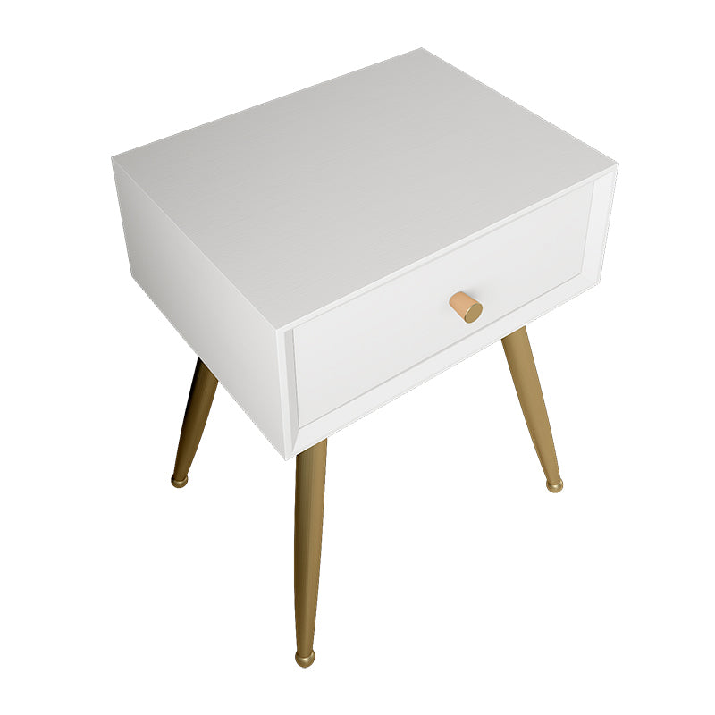 Glam imitazione in legno comodini di stoccaggio gambe incluse comodino da letto