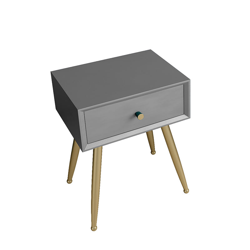 Glam imitazione in legno comodini di stoccaggio gambe incluse comodino da letto