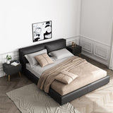 22 Inch Tall Glam Night Table 2-Drawer Storage Solid Wood Nightstand with Legs