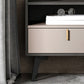 Stone Top Nightstand Modern Open Stoarge Drawer Legs Included Bed Nightstand