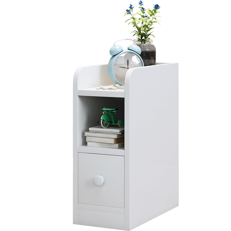 Scandinavian Natural/White Bedside Table 20" H Wood Nightstand with Storage Clearhalo 'Bedroom Furniture' 'furn' 'furn_night_stand' 'Furniture' 'night_stand' 'Nightstands' 5659232