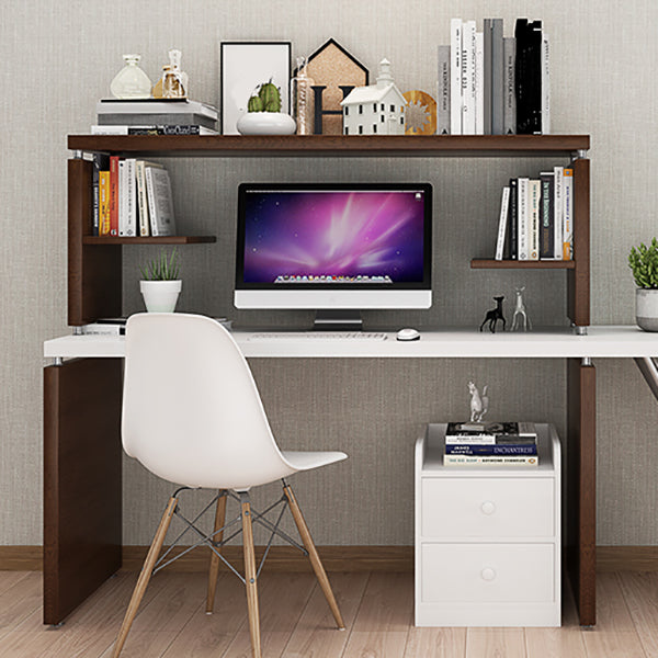 Scandinavian Natural/White Bedside Table 20" H Wood Nightstand with Storage Clearhalo 'Bedroom Furniture' 'furn' 'furn_night_stand' 'Furniture' 'night_stand' 'Nightstands' 5659239