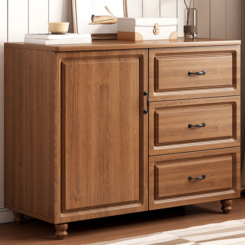 15 "D bois commo commode chambre à chambre de rangement commode coffre avec tiroirs et portes