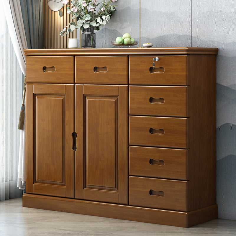 16" D Solid Wood Combo Dresser Modern Storage Chest Dresser with Drawers and Doors Clearhalo 'Bedroom Furniture' 'Dressers & Chests' 'dressers_chests' 'furn' 'furn_dressers_chests' 'Furniture' 5659357