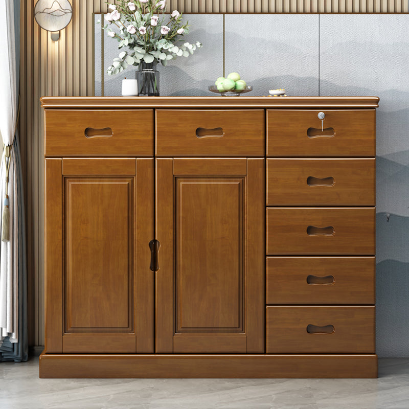 16" D Solid Wood Combo Dresser Modern Storage Chest Dresser with Drawers and Doors Clearhalo 'Bedroom Furniture' 'Dressers & Chests' 'dressers_chests' 'furn' 'furn_dressers_chests' 'Furniture' 5659360