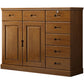 16 "D en bois massif commode commode de rangement moderne commode coffre avec tiroirs et portes