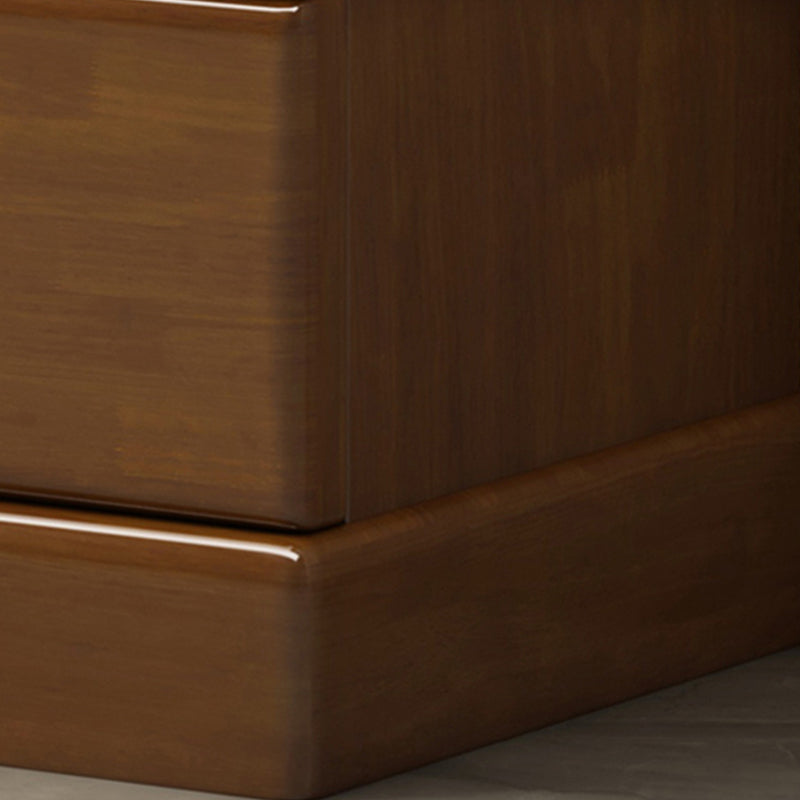 16 "Dソリッドウッドコンボドレッサーモダンストレージチェストドレッサー引き出しとドア付き