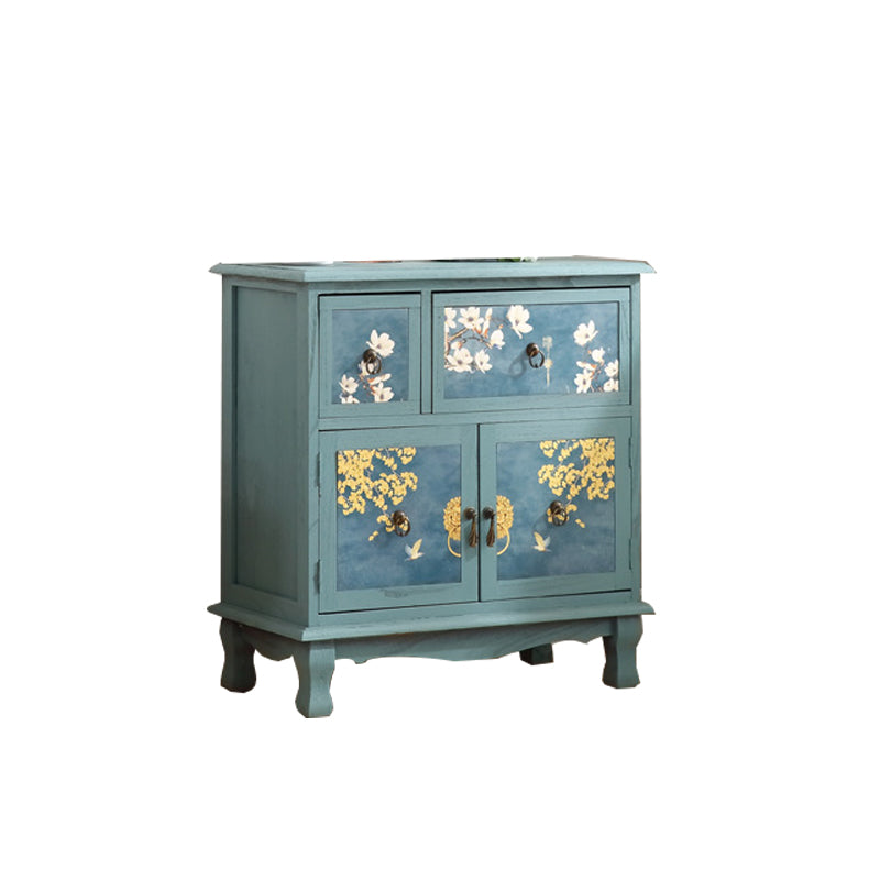 Commode en bois massif de 12 "d commode de rangement traditionnel avec tiroirs