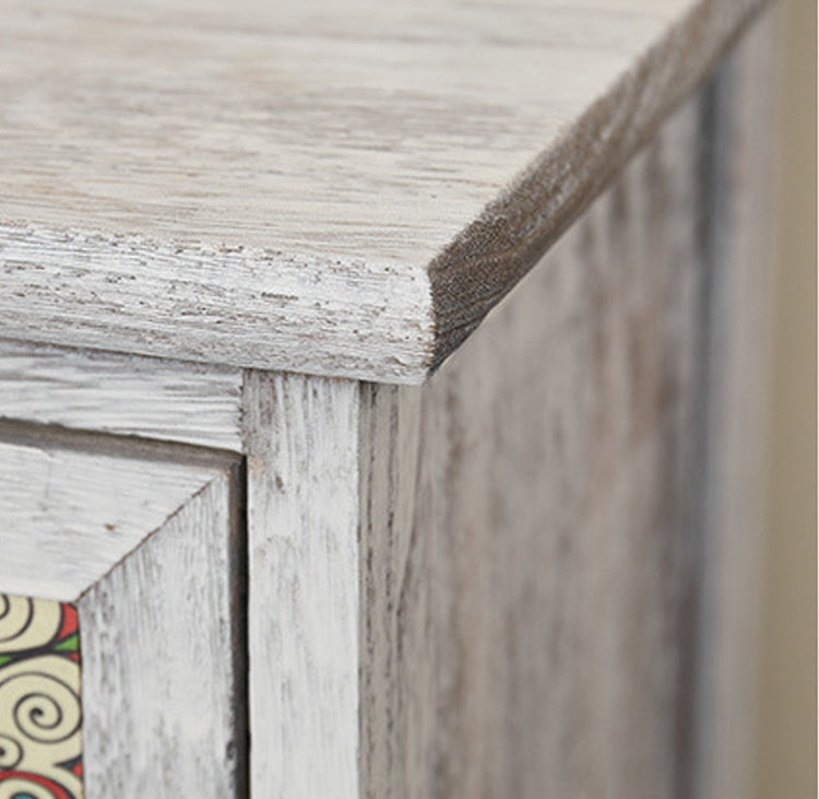 12 "D Massivholz Kommode Traditionelle Lagerentlebter mit Schubladen