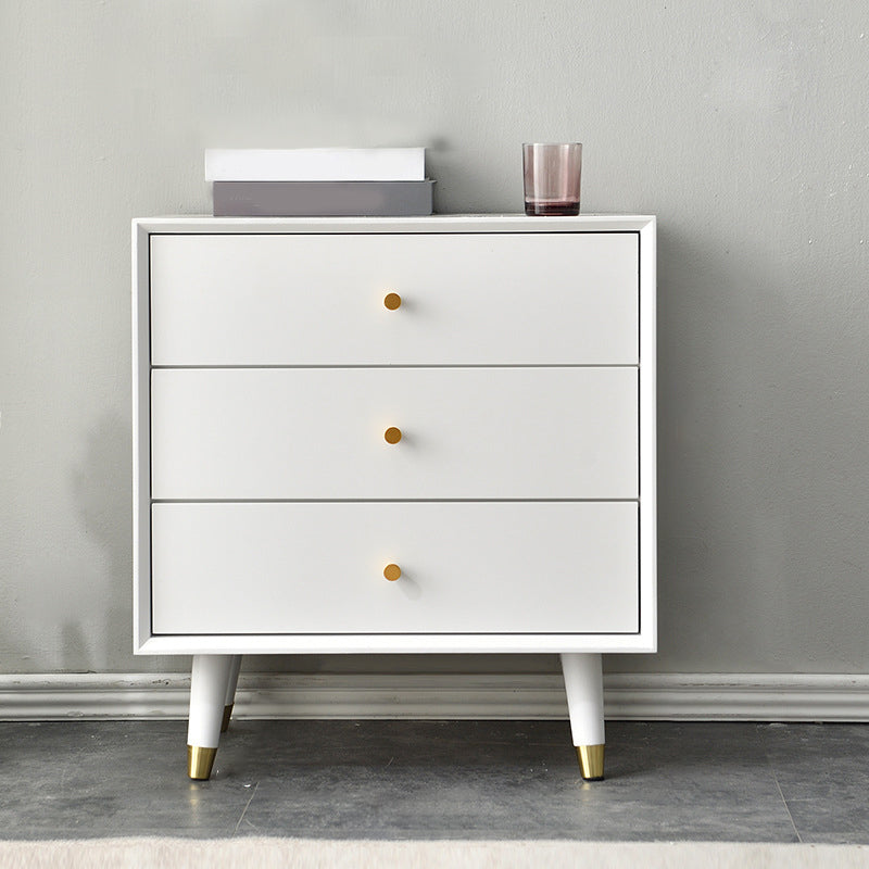 Chambre coffre de rangement en bois massif moderne 16 "d commode de rangement avec tiroirs