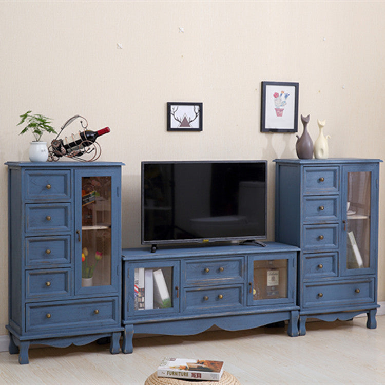 12" D Traditional Wooden Combo Dresser Bedroom Storage Chest Dresser with Drawers and Door Clearhalo 'Bedroom Furniture' 'Dressers & Chests' 'dressers_chests' 'furn' 'furn_dressers_chests' 'Furniture' 5659549