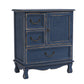 12" D Traditional Wooden Combo Dresser Bedroom Storage Chest Dresser with Drawers and Door 23"L x 13"W x 27"H Blue Clearhalo 'Bedroom Furniture' 'Dressers & Chests' 'dressers_chests' 'furn' 'furn_dressers_chests' 'Furniture' 5659551
