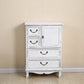 12" D Traditional Wooden Combo Dresser Bedroom Storage Chest Dresser with Drawers and Door 23"L x 13"W x 33"H White Clearhalo 'Bedroom Furniture' 'Dressers & Chests' 'dressers_chests' 'furn' 'furn_dressers_chests' 'Furniture' 5659555