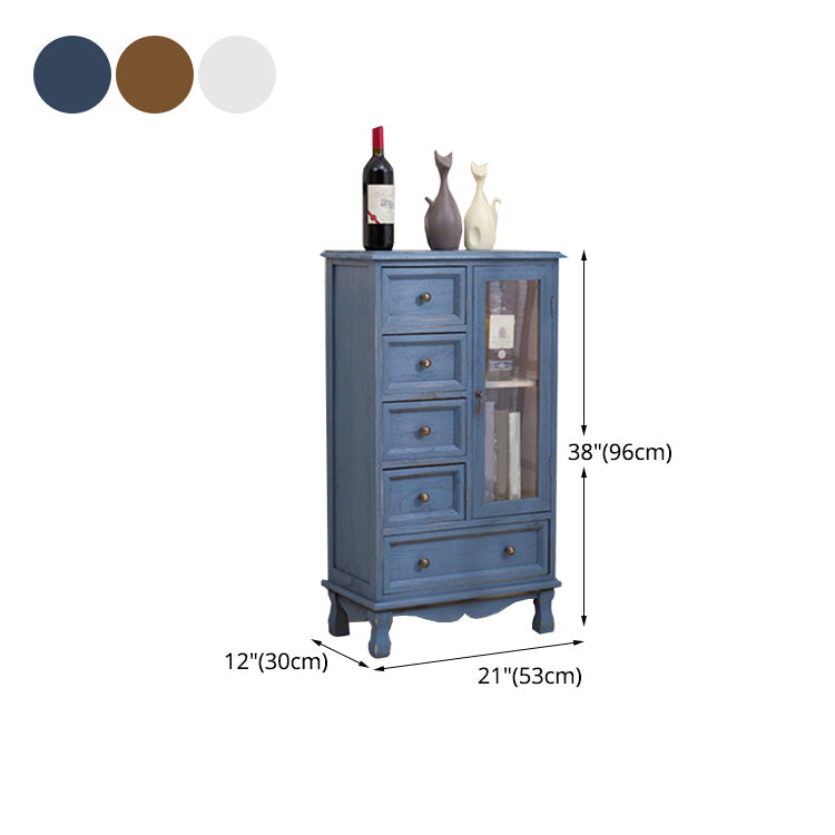 12" D Traditional Wooden Combo Dresser Bedroom Storage Chest Dresser with Drawers and Door Clearhalo 'Bedroom Furniture' 'Dressers & Chests' 'dressers_chests' 'furn' 'furn_dressers_chests' 'Furniture' 5659565