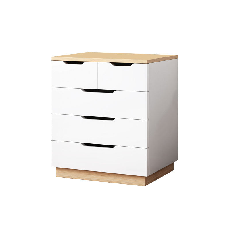 Cómoda vertical de almacenamiento para dormitorio, cómoda de lencería de madera moderna de 16" D con cajones