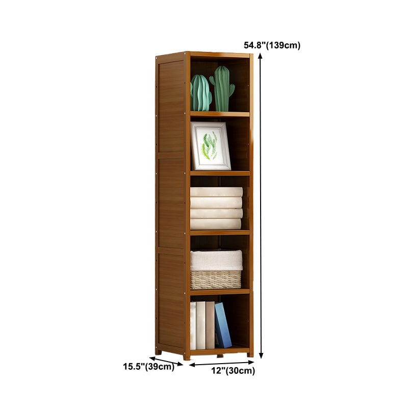 Libreria in bambù libreria in stile moderno per home office 12 "w x 15,5" d