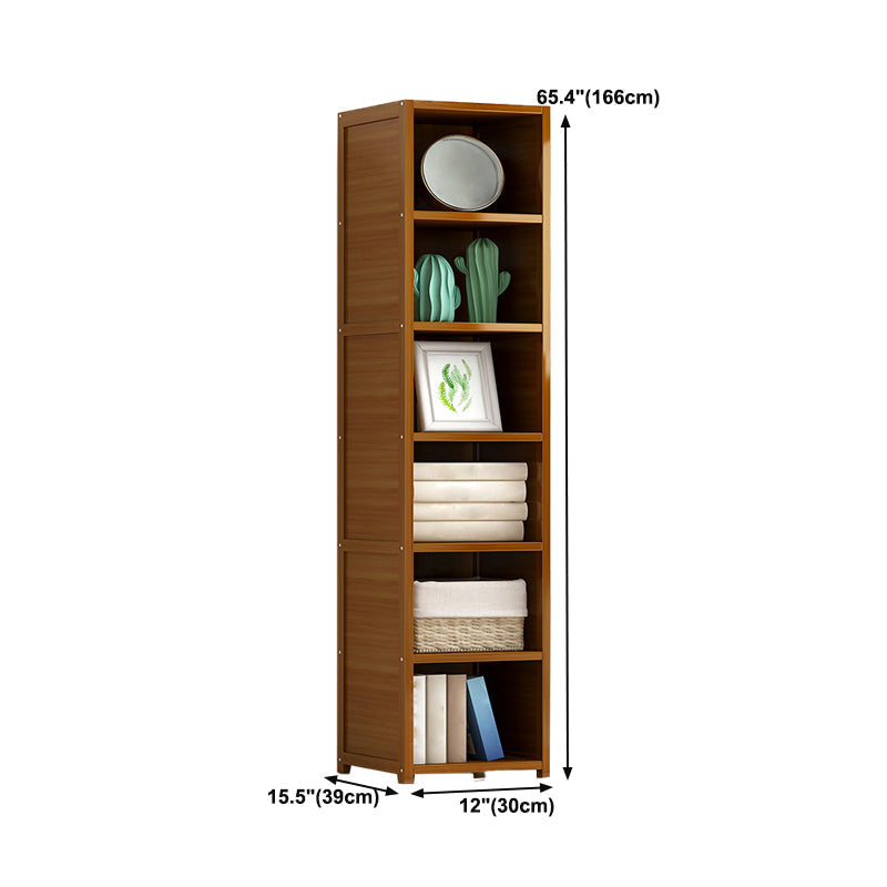 Libreria in bambù libreria in stile moderno per home office 12 "w x 15,5" d