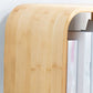Geometry Bamboo Bookshelf Modern Style Bookcase for Home Office 22" W X 9" D