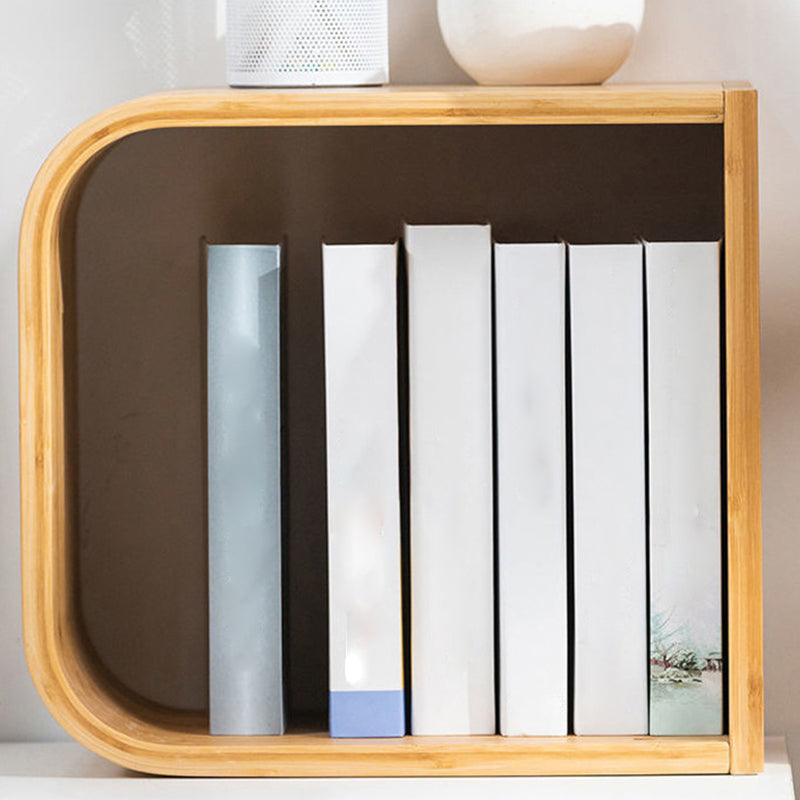 Geometry Bamboo Bookshelf Modern Style Bookcase for Home Office 22" W X 9" D Clearhalo 'Bookcases' 'furn' 'furn_bookcases' 'Furniture' 'Office Furniture' 5659637
