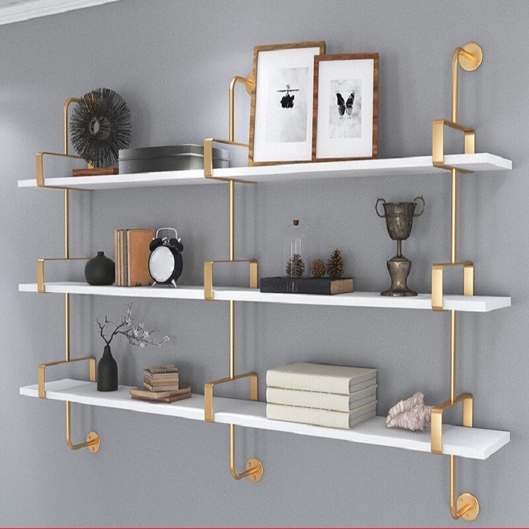 Wand montiert massives Holzbuchhandel modernes Bücherregal mit Regal, 8 "D.