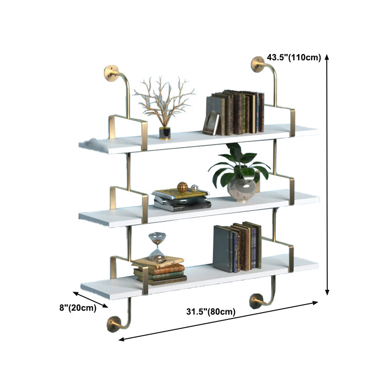 Wand montiert massives Holzbuchhandel modernes Bücherregal mit Regal, 8 "D.