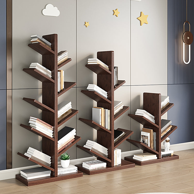 ジオメトリラバーウッド本棚モダンベッドルーム本棚棚付き22 "W x 12" D