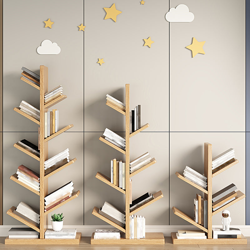 ジオメトリラバーウッド本棚モダンベッドルーム本棚棚付き22 "W x 12" D