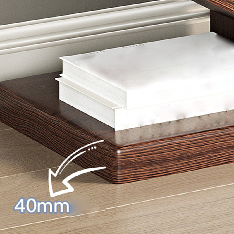 ジオメトリラバーウッド本棚モダンベッドルーム本棚棚付き22 "W x 12" D