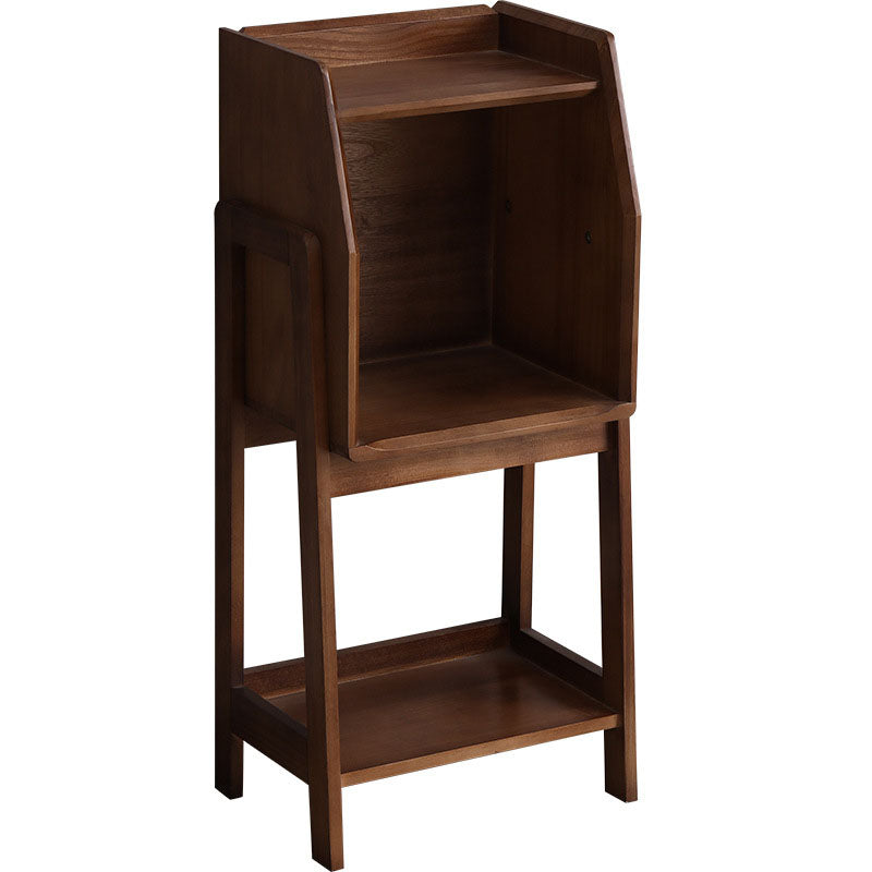 Geometry Wooden Bookshelf Modern Style Bookcase for Bedroom , 15" W X 11" D