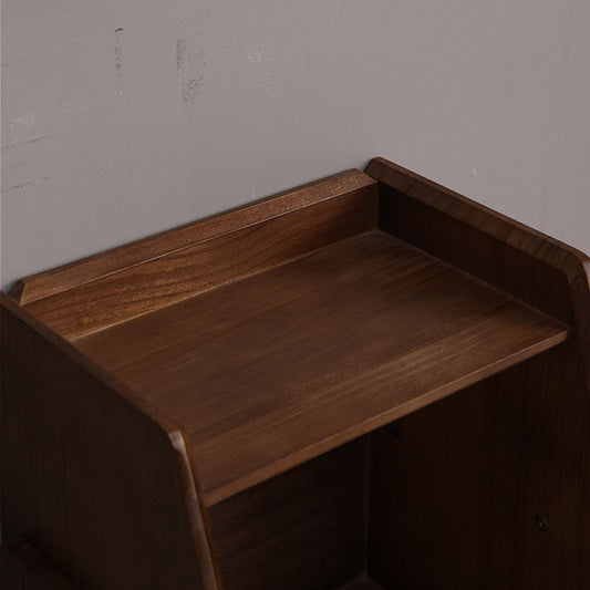 Geometry Wooden Bookshelf Modern Style Bookcase for Bedroom , 15" W X 11" D