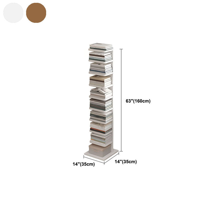 Geometry Shape Bookshelf Modern Wooden Bookcase with Multi Shelves , 24" W / 11" D Clearhalo 'Bookcases' 'furn' 'furn_bookcases' 'Furniture' 'Office Furniture' 5659843