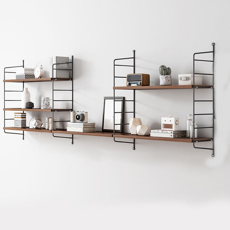 Wall-mount Bookshelf Modern Wooden Bookcase with Multi Shelves