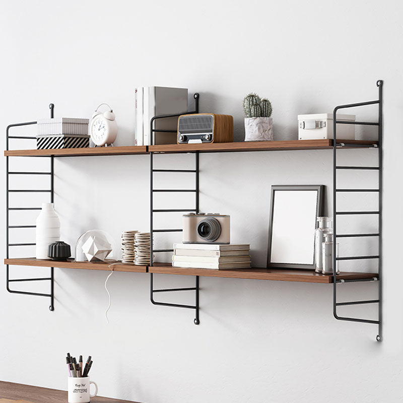 Wall-mount Bookshelf Modern Wooden Bookcase with Multi Shelves