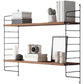 Wall-mount Bookshelf Modern Wooden Bookcase with Multi Shelves